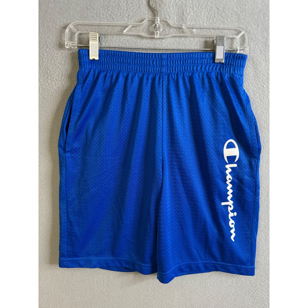 Champion Shorts Men's Large Mesh Athletic Blue Basketball Gym Activewear